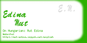 edina mut business card